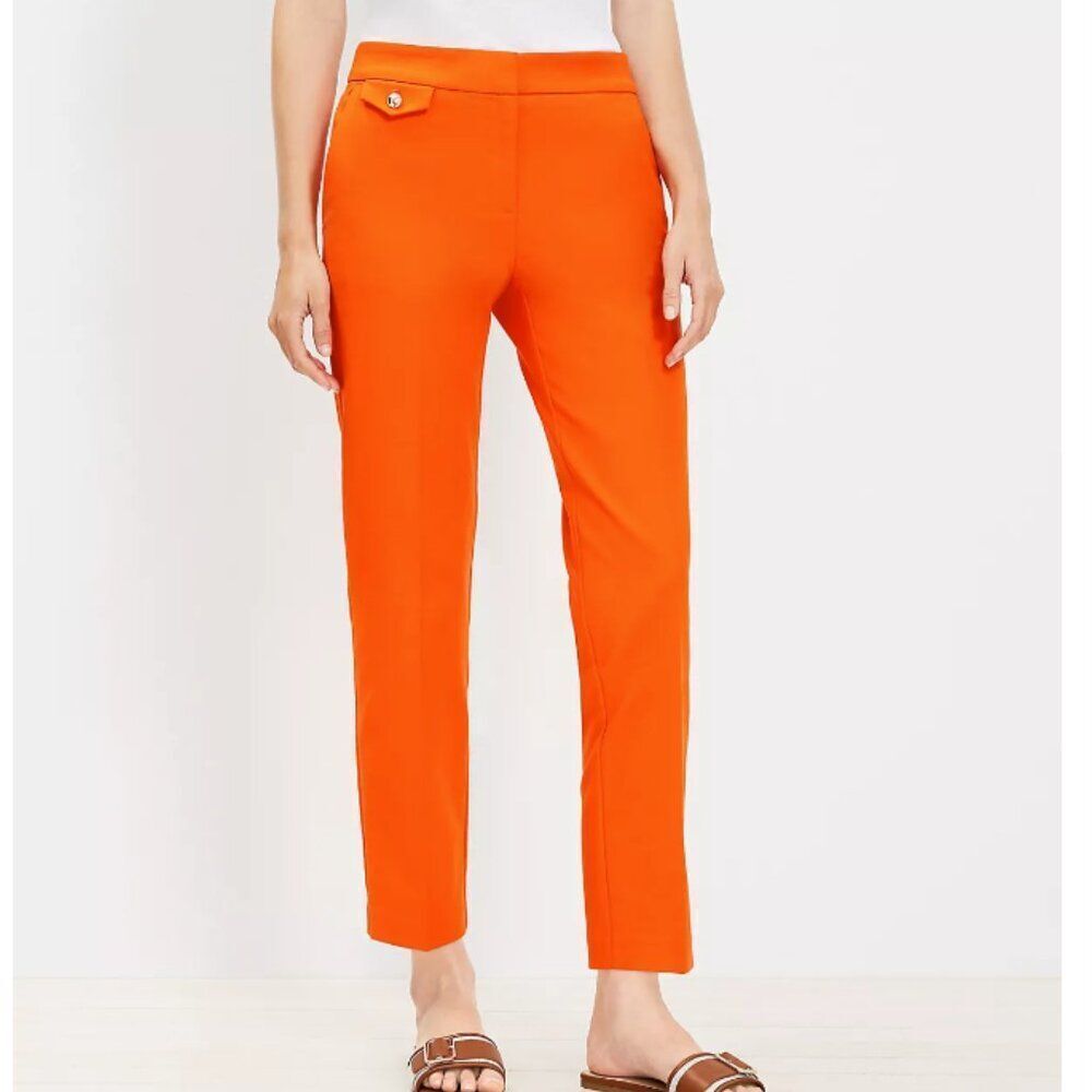 LOFT Coin Pocket Riviera Slim Pants in Doubleweave - Size 6 - NWT